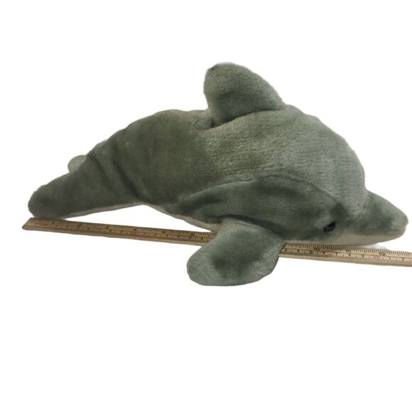 Vintage Gibson Greetings Plush Dolphin Sounds Stuffed Animal 1996 13" - Picture 8 of 11